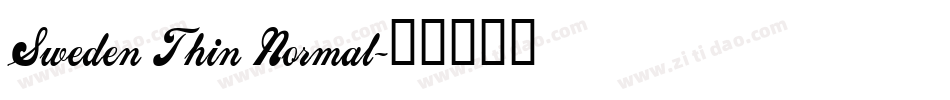 Sweden Thin Normal字体转换
